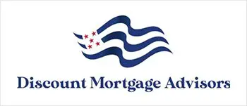 A blue and white logo for the vermont mortgage association.